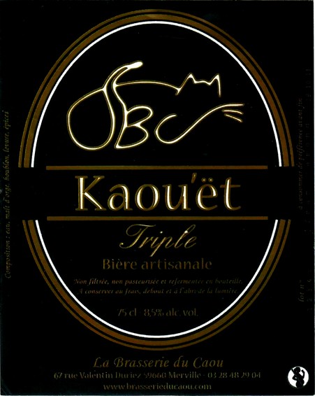 etiquette BRASSERIE DU CAOU 17