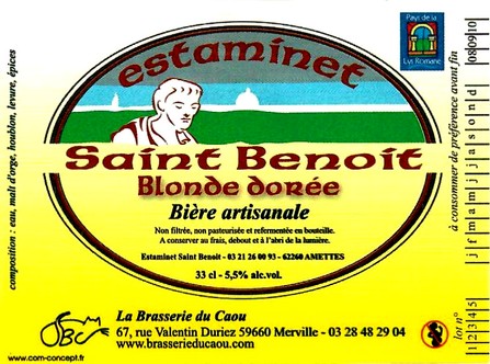 etiquette BRASSERIE DU CAOU 20