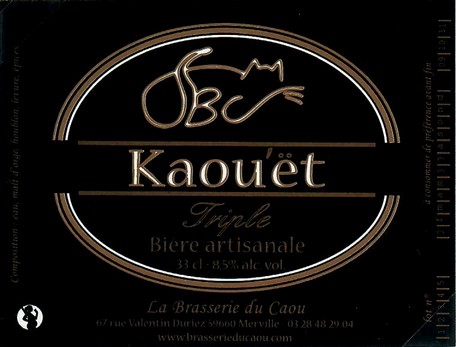 etiquette BRASSERIE DU CAOU 21