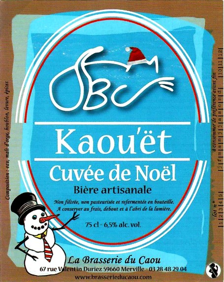 etiquette BRASSERIE DU CAOU 22