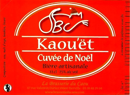 etiquette BRASSERIE DU CAOU 29