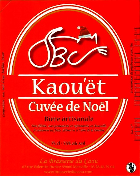 etiquette BRASSERIE DU CAOU 30