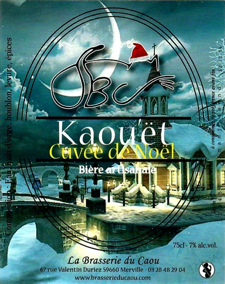 etiquette BRASSERIE DU CAOU 38