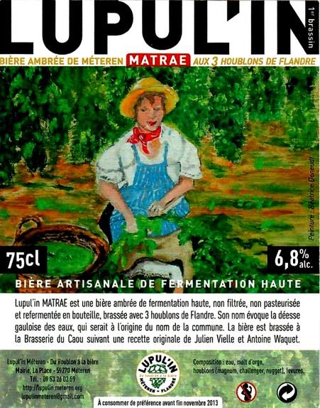 etiquette BRASSERIE DU CAOU 40