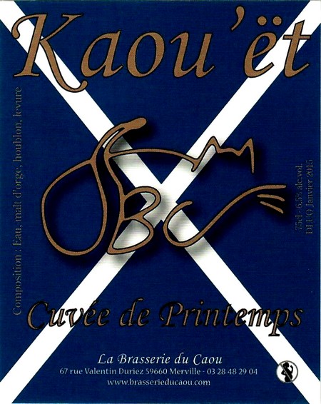 etiquette BRASSERIE DU CAOU 48