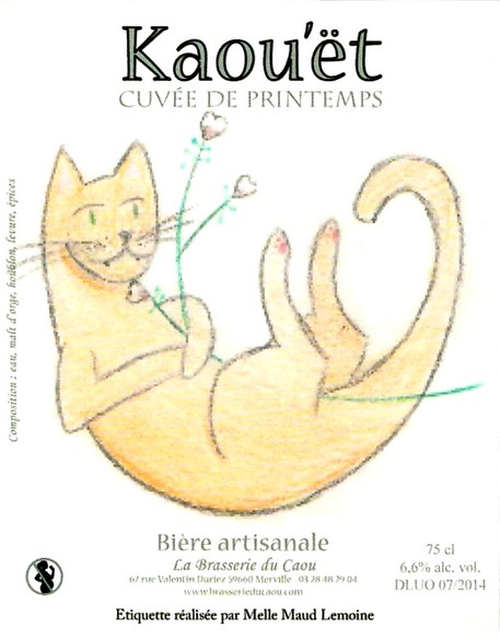 etiquette BRASSERIE DU CAOU 55