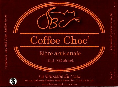 etiquette BRASSERIE DU CAOU 62