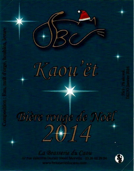 etiquette BRASSERIE DU CAOU 68