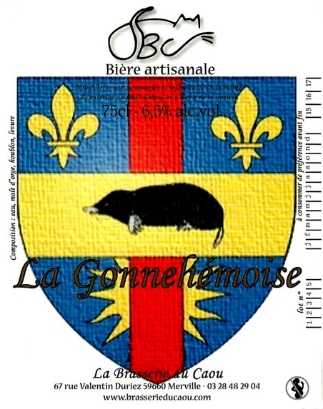 etiquette BRASSERIE DU CAOU 69