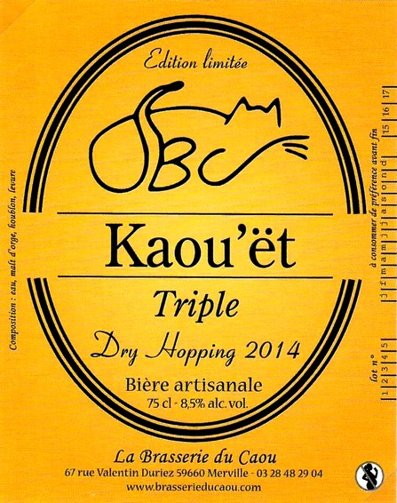 etiquette BRASSERIE DU CAOU 70