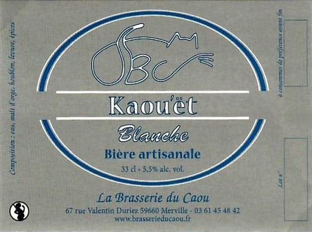 etiquette BRASSERIE DU CAOU 78