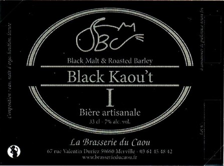 etiquette BRASSERIE DU CAOU 80