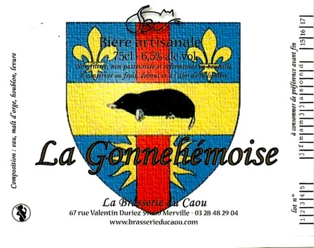 etiquette BRASSERIE DU CAOU 90