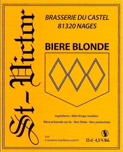 Etiquette BRASSERIE DU CASTEL 01