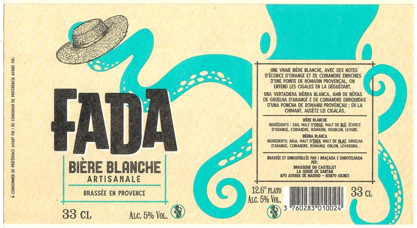 Etiquette  BRASSERIE DU CASTELLET 03