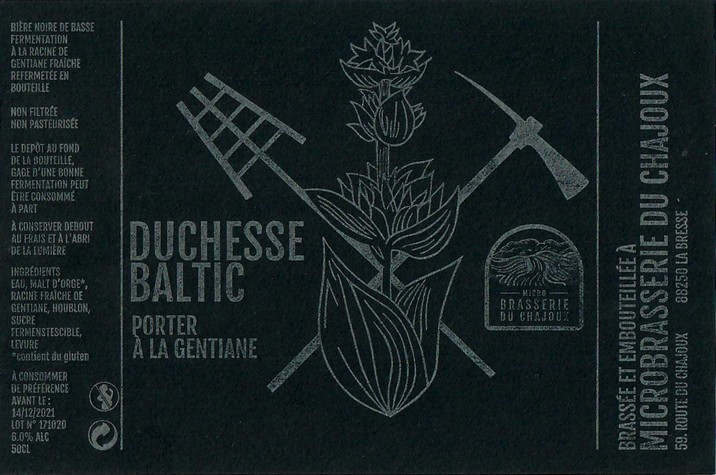 Etiquette BRASSERIE DU CHAJOUX 01