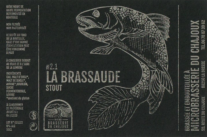 Etiquette BRASSERIE DU CHAJOUX 03