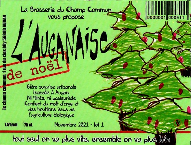 etiquette BRASSERIE DU CHAMP COMMUN 06