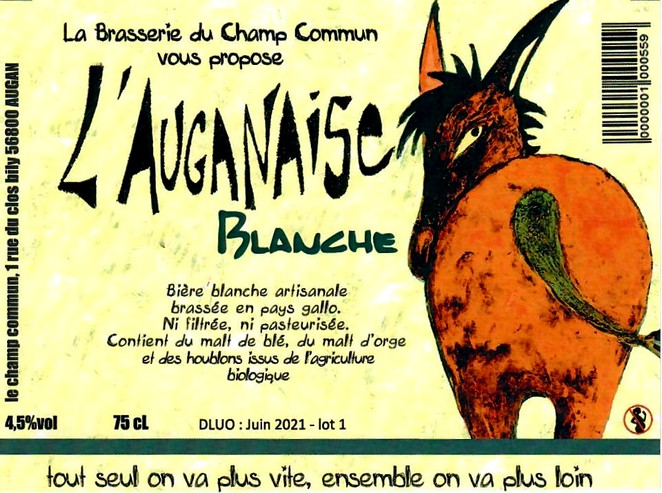 etiquette BRASSERIE DU CHAMP COMMUN 08