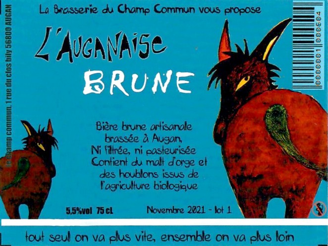 Etiquette BRASSERIE DU CHAMP COMMUN 12