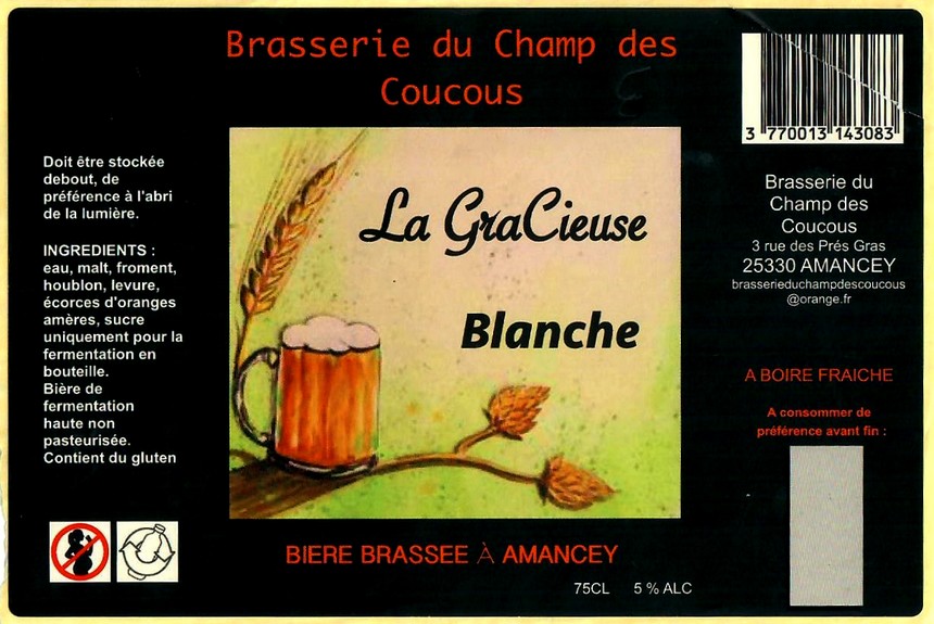 Etiquette BRASSERIE DU CHAMP DES COUCOUS 05
