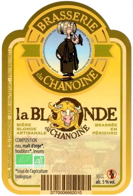 Etiquette BRASSERIE DU CHANOINE 22