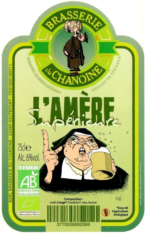 Etiquette BRASSERIE DU CHANOINE 36