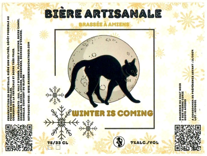 Etiquette BRASSERIE DU CHAT NOIR 02