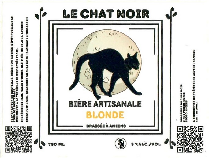 Etiquette BRASSERIE DU CHAT NOIR 03