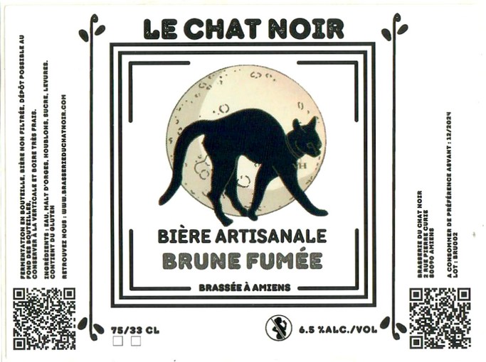 Etiquette BRASSERIE DU CHAT NOIR 04