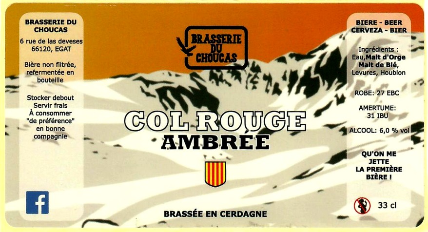 Etiquette BRASSERIE DU CHOUCAS 01