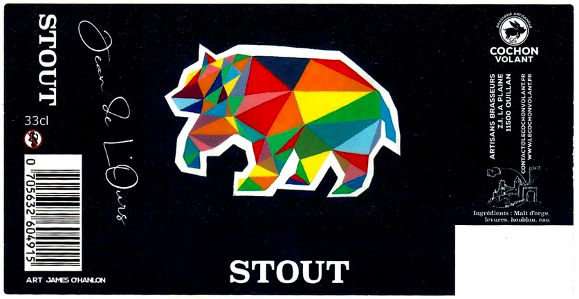 etiquette BRASSERIE LE COCHON VOLANT 08