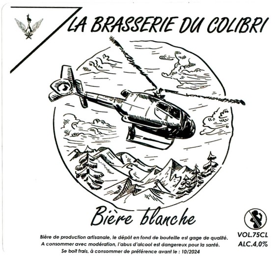 Etiquette BRASSERIE DU COLIBRI 73 02