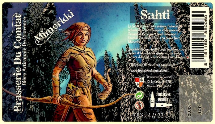 Etiquette BRASSERIE DU COMTAT 13