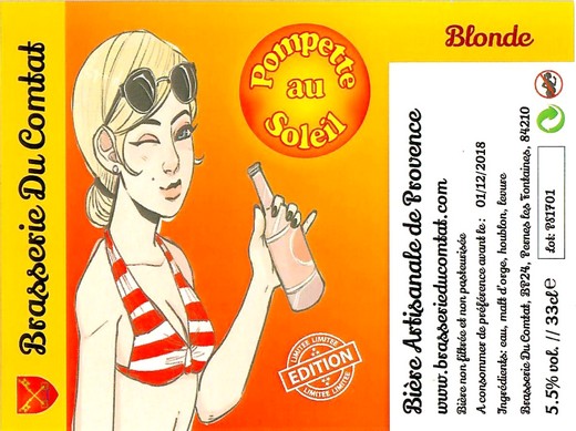 Etiquette BRASSERIE DU COMTAT 15
