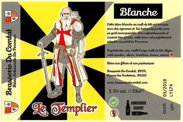 Etiquette BRASSERIE DU COMTAT 19