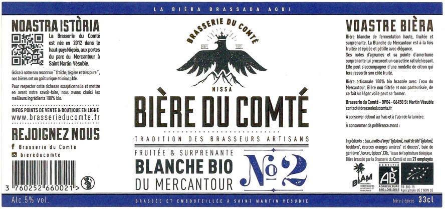 Etiquette BRASSERIE DU COMTE 13