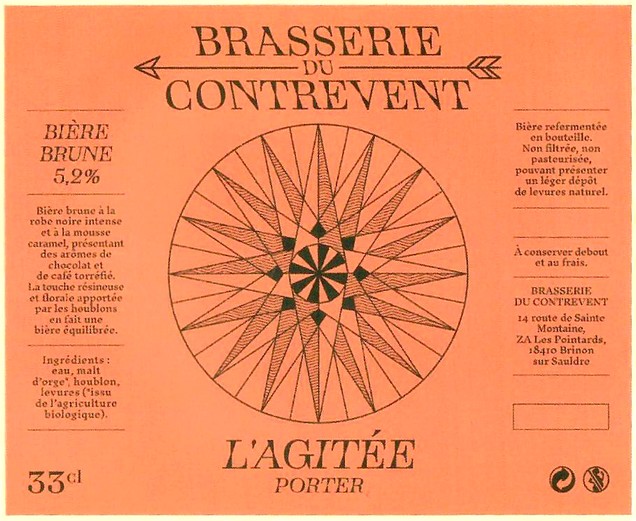Etiquette BRASSERIE DU CONTREVENT 01