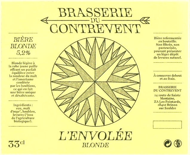 Etiquette BRASSERIE DU CONTREVENT 02