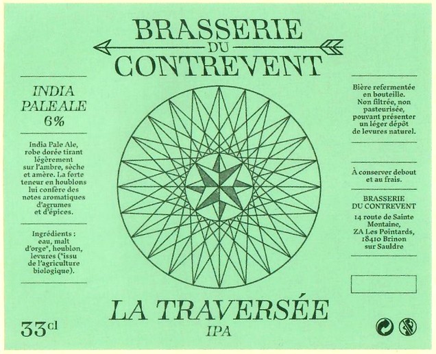 Etiquette BRASSERIE DU CONTREVENT 04