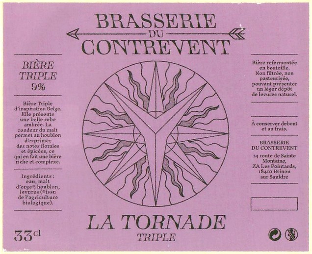 Etiquette BRASSERIE DU CONTREVENT 05