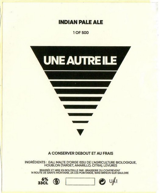 Etiquette BRASSERIE DU CONTREVENT 06