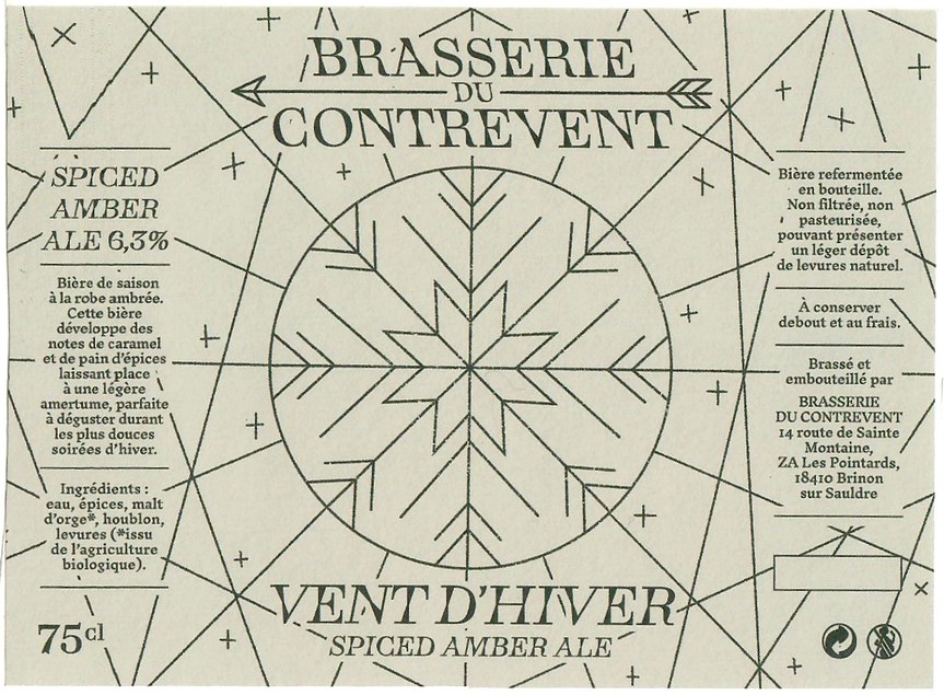 Etiquette BRASSERIE DU CONTREVENT 09