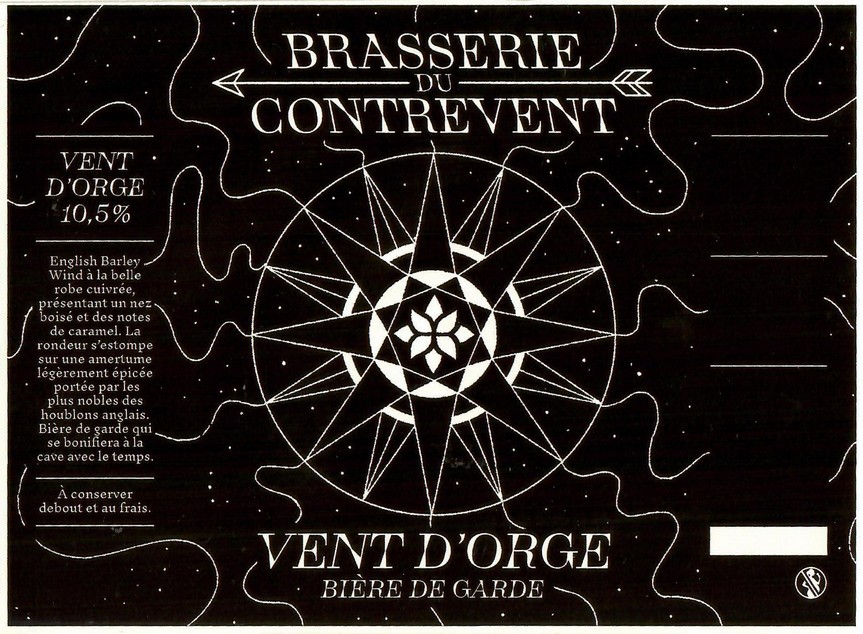 Etiquette BRASSERIE DU CONTREVENT 16