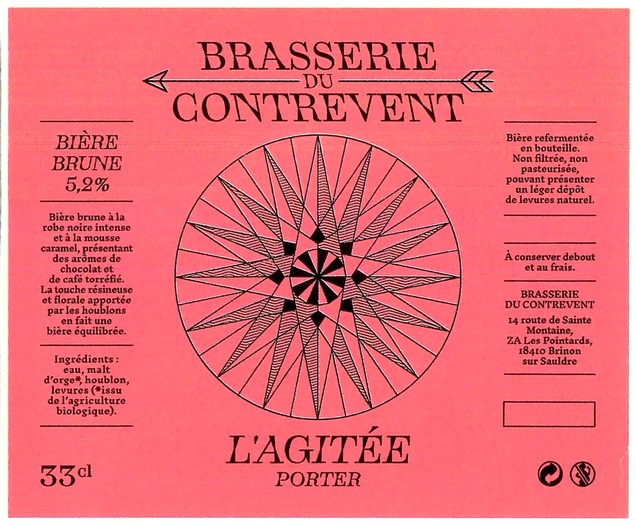 Etiquette BRASSERIE DU CONTREVENT 20