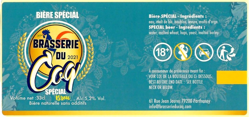Etiquette BRASSERIE DU COQ 05