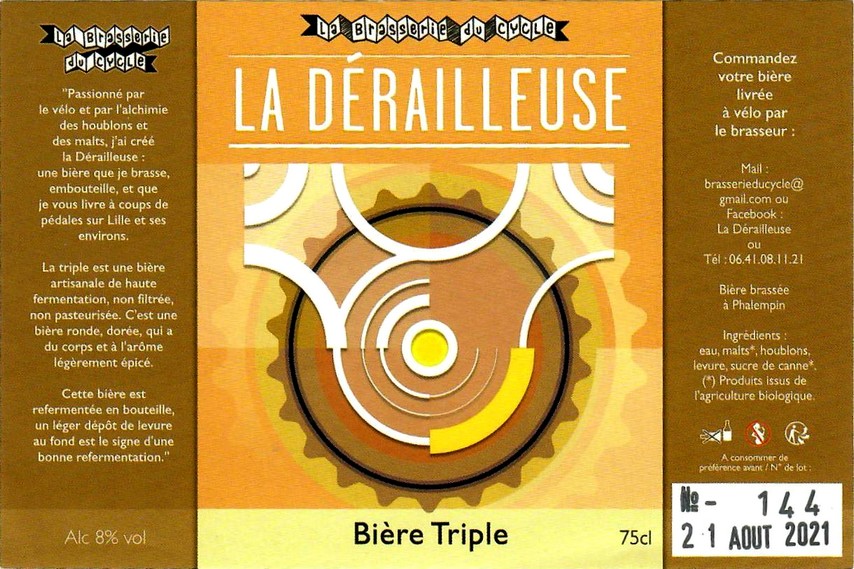 etiquette BRASSERIE DU CYCLE 01