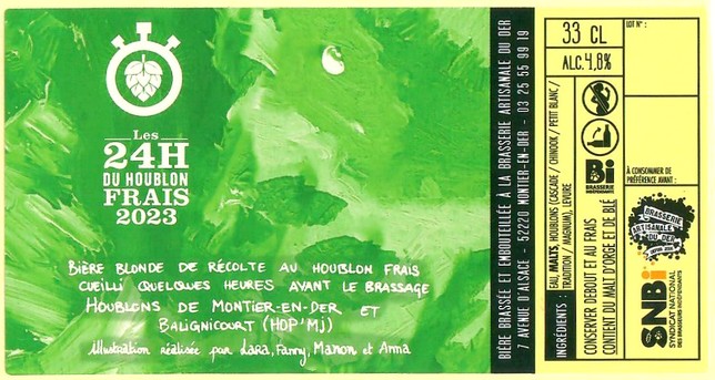 Etiquette BRASSERIE DU DER 66