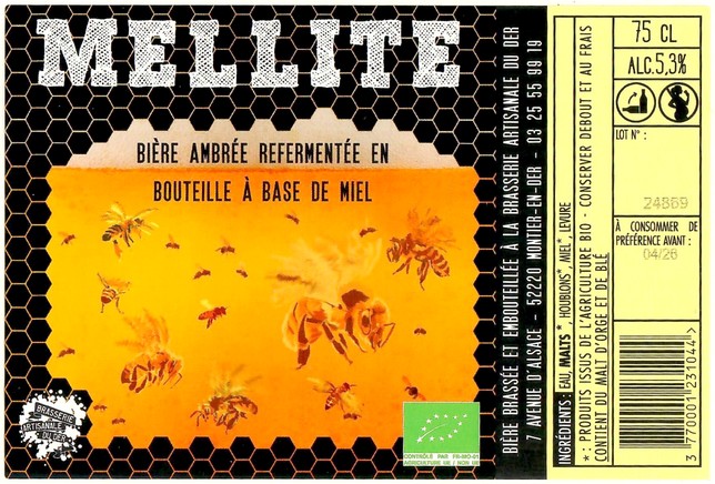 Etiquette BRASSERIE DU DER 87