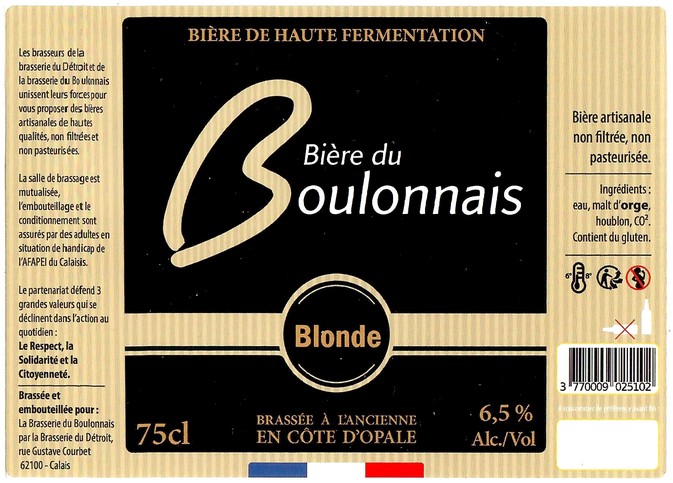 Etiquette BRASSERIE DU DETROIT 16